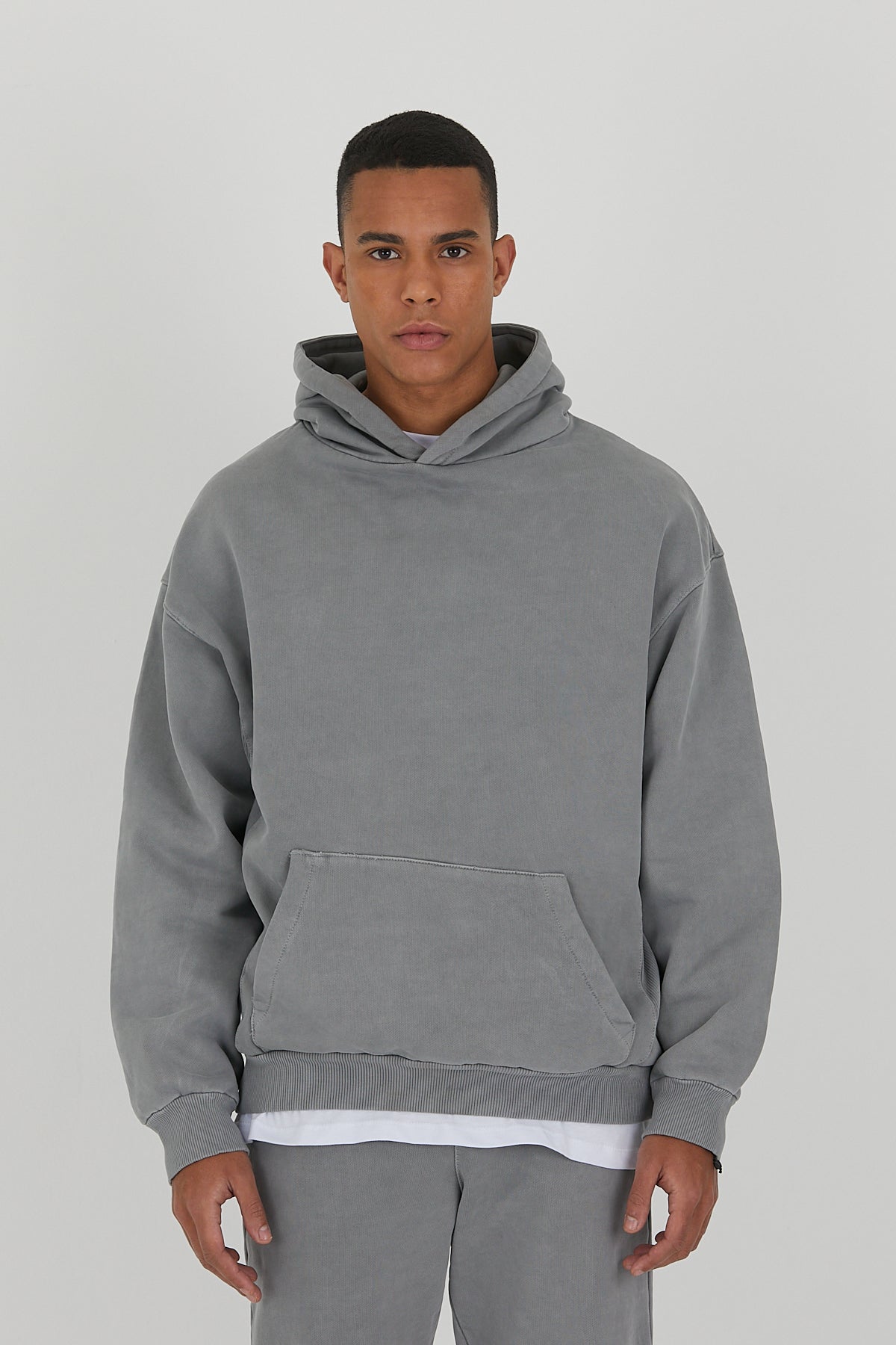 Washed Organic Cotton 550gsm Hoodie Jogger Set