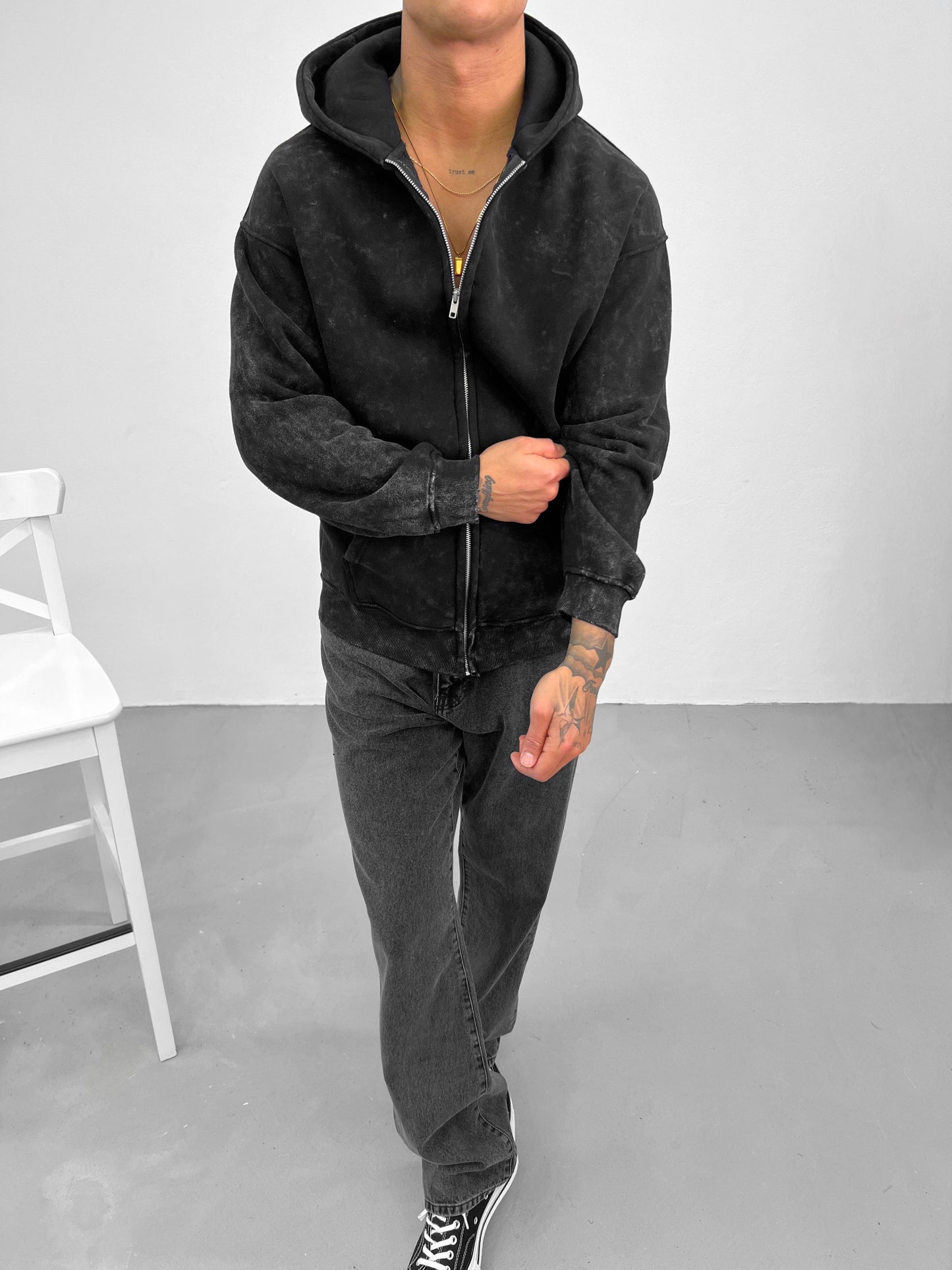 Washed Extra Puff Zip Hoodie – Dein Must-Have für Winter 2025