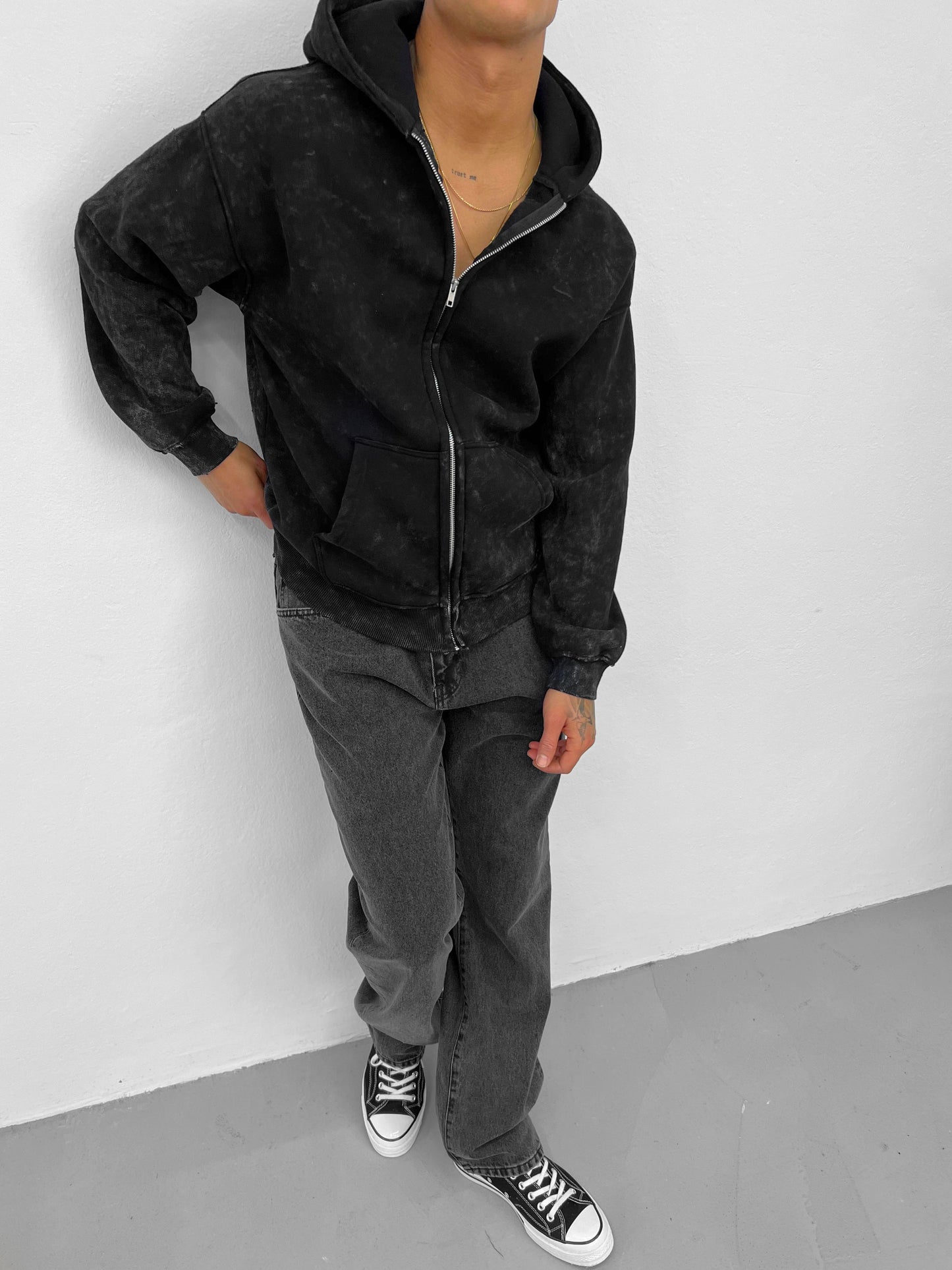 Washed Extra Puff Zip Hoodie – Dein Must-Have für Winter 2025