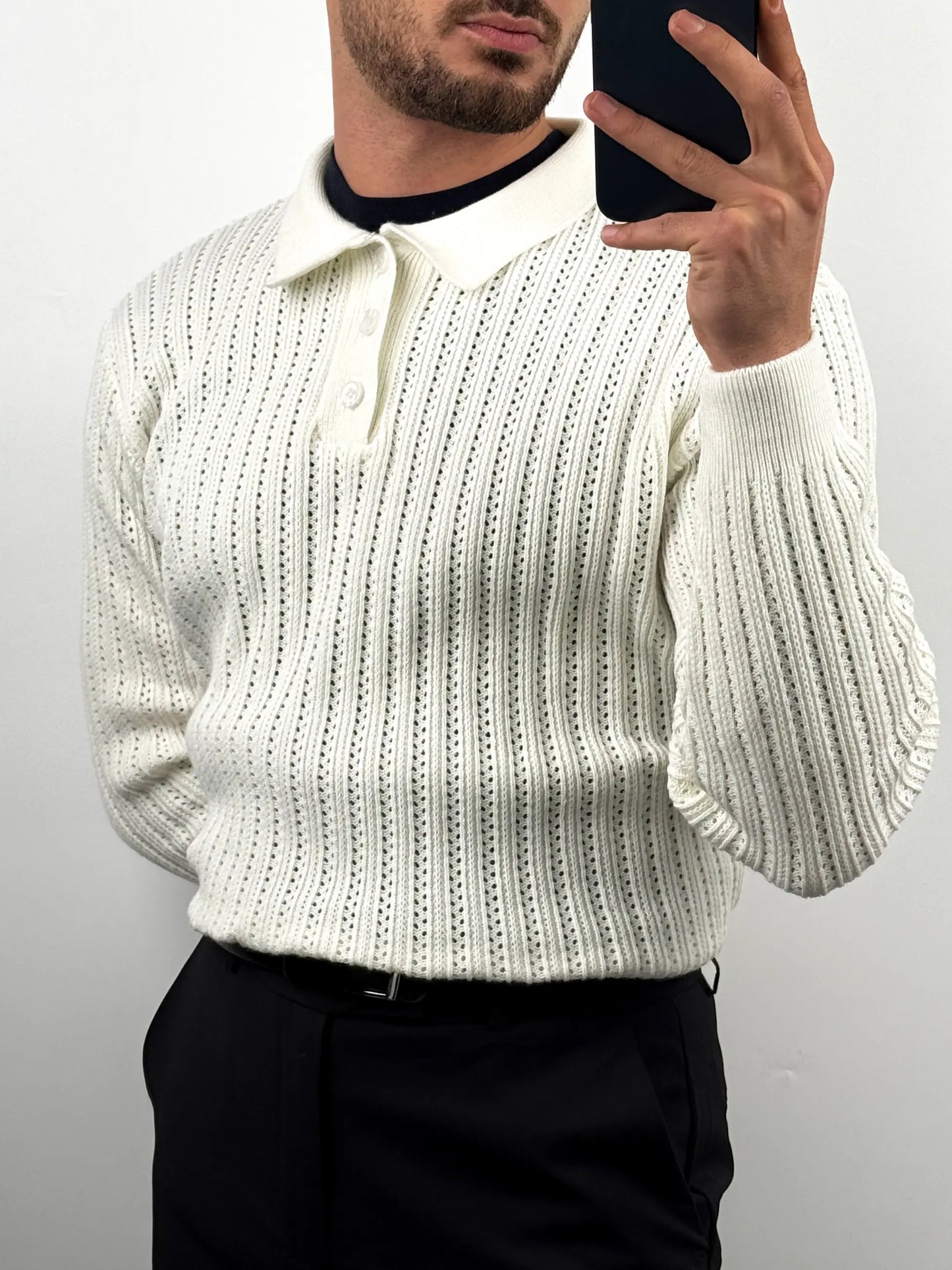 BUTTON TRICKPULLOVERS