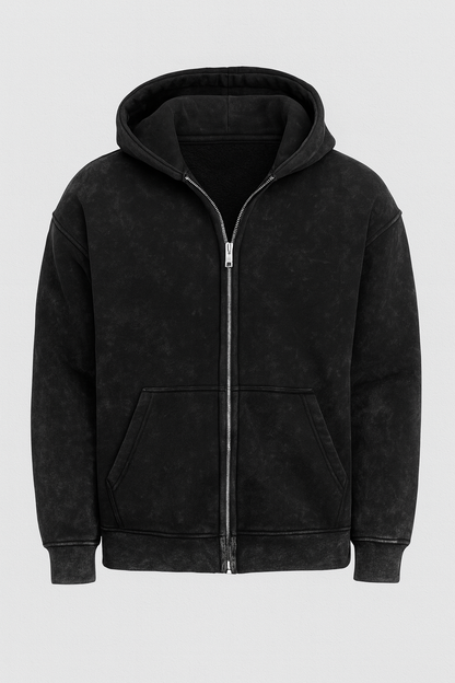 Washed Extra Puff Zip Hoodie – Dein Must-Have für Winter 2025