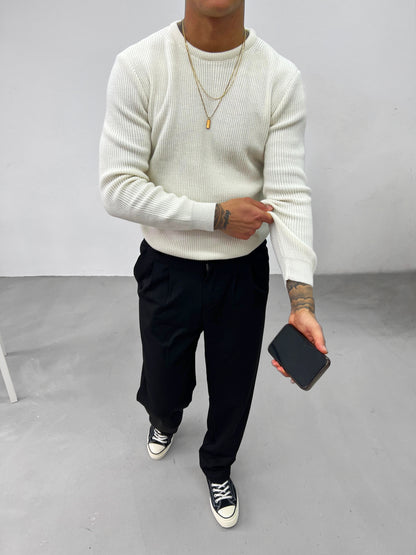 BASIC STRICKPULLOVERS